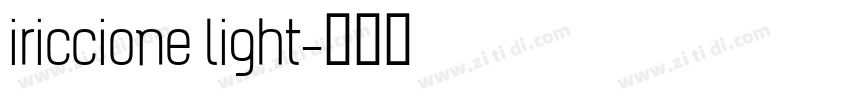 iriccione light字体转换